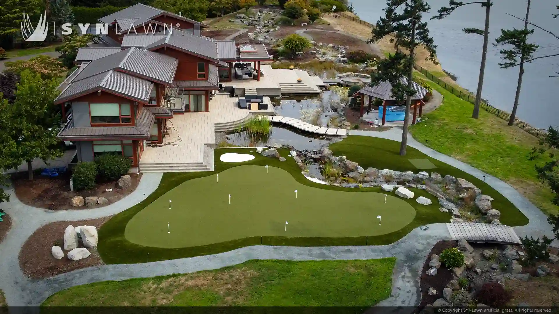 Golf Green Built for Notable Vancouver Island Homeowner