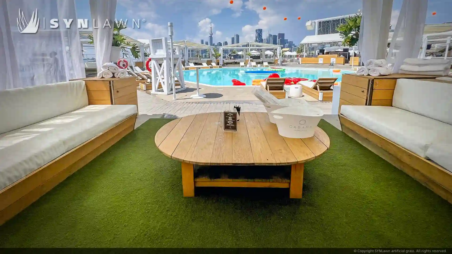 Trendy Toronto Rooftop Pool Bar Creates Luxurious VIP Cabana Experience